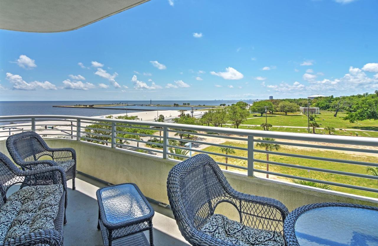 Beachside Biloxi Club Condo Balcony With Ocean View Dış mekan fotoğraf